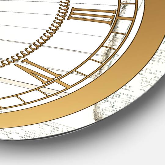 Designart 'Elegance Glam Paris Diva Iii Glam Wall Clock